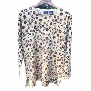 Laura Scott animal print sweater